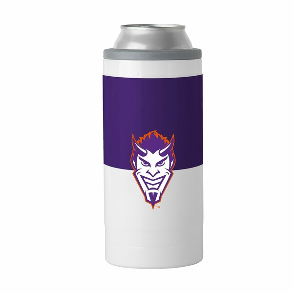 Logo Brands Northwestern State 12oz Colorblock Slim Can Coolie 150-S12C-11